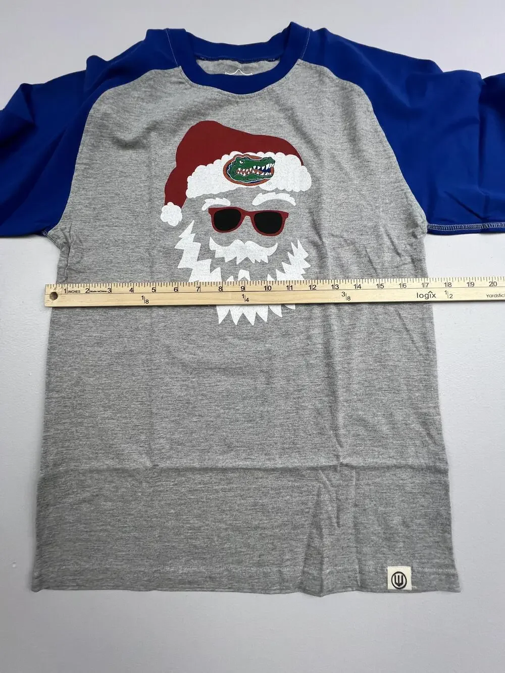 New Florida Gators Shirt Boys Large Blue NCAA Football Wes And Willy Santa